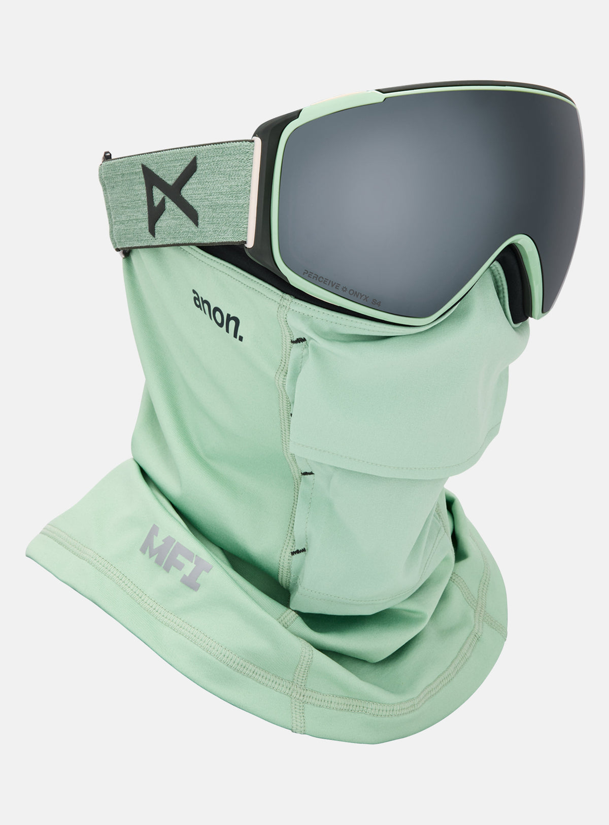 Anon M4S Goggles (Toric) + Bonus Lens + MFI® Face Mask | Frame: Soft Sage, Lens: Perceive Sunny Onyx