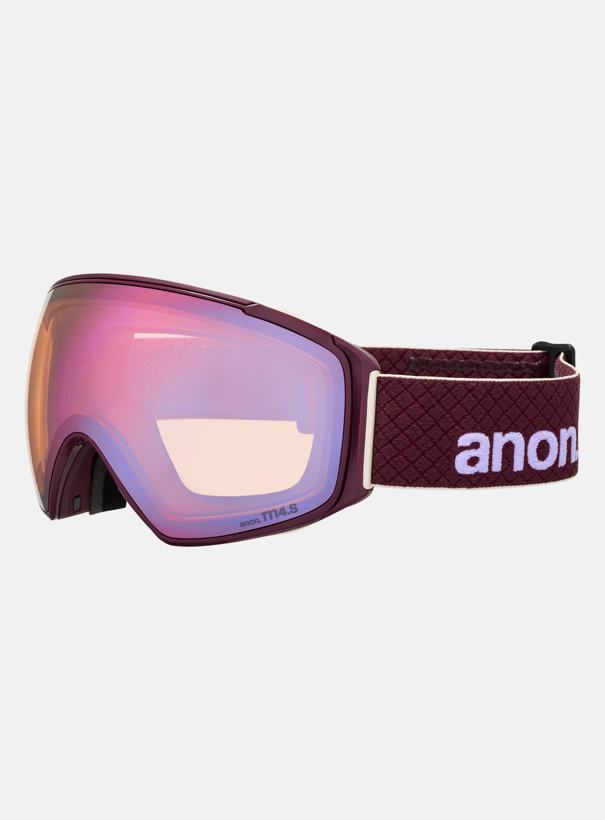 Anon M4S Goggles (Toric) + Bonus Lens + MFI® Face Mask | Frame: Deep Cherry, Lens: Perceive Cloudy Pink
