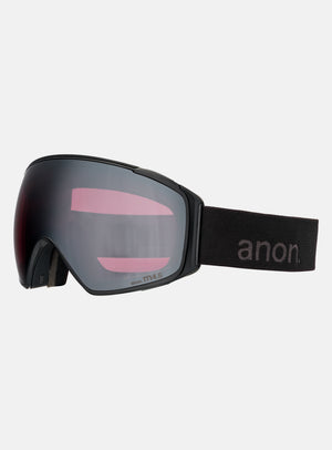 Anon M4S Goggles (Toric) + Bonus Lens + MFI® Face Mask | Frame: Smoke, Lens: Perceive Sunny Onyx (6% / S4), Spare Lens: Perceive Variable Violet (34% / S2)