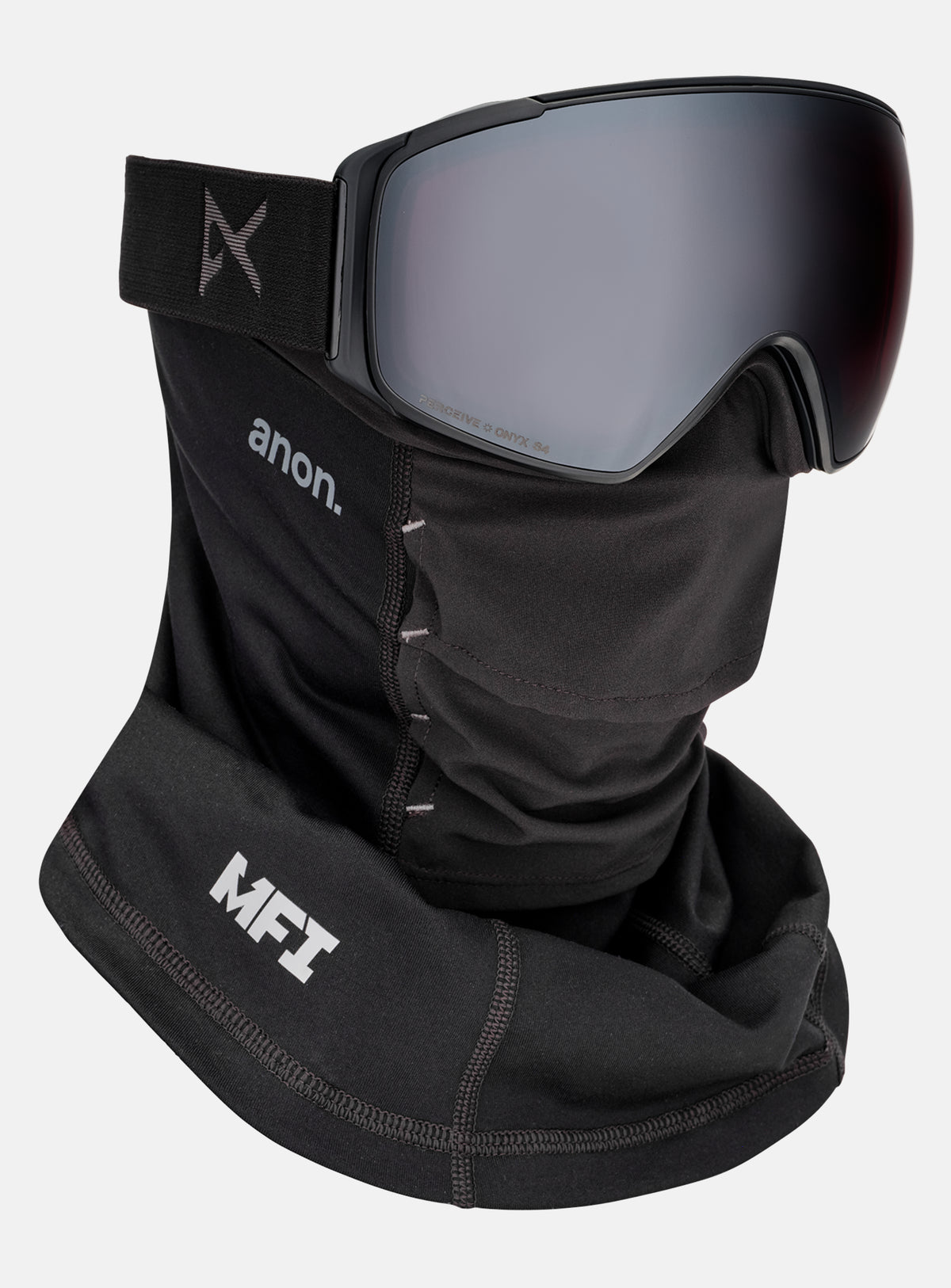 Anon M4S Goggles (Toric) + Bonus Lens + MFI® Face Mask | Frame: Smoke, Lens: Perceive Sunny Onyx (6% / S4), Spare Lens: Perceive Variable Violet (34% / S2)