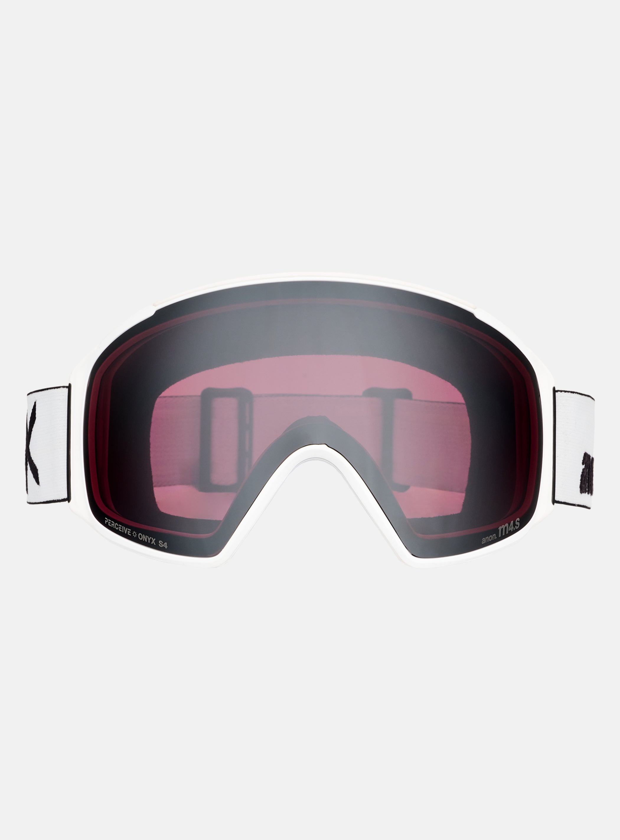 Anon M4S Goggles (Toric) + Bonus Lens + MFI® Face Mask | Frame: White, Lens: Perceive Sunny Onyx (6% / S4), Spare Lens: Perceive Variable Violet (34% / S2)