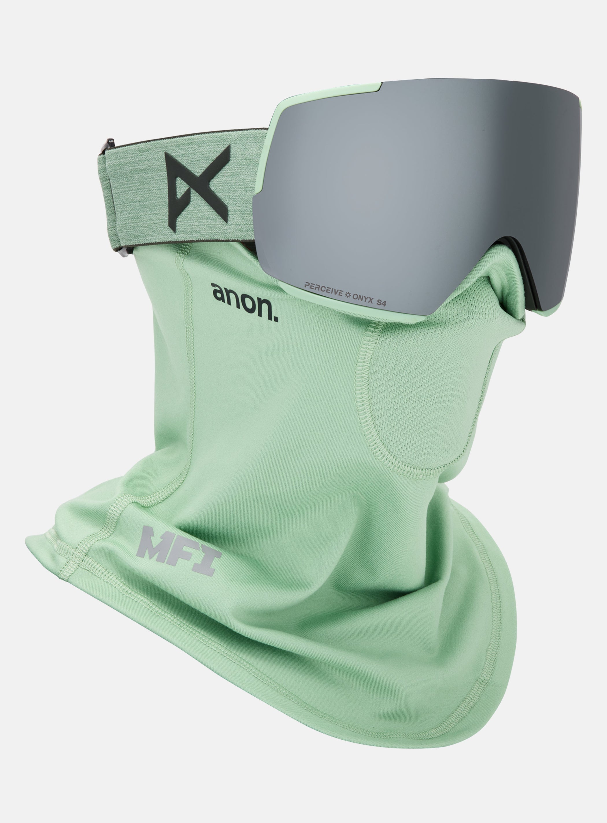 Anon M5 Goggles + Bonus Lens + MFI® Face Mask | Frame: Soft Sage, Lens: Perceive Sunny Onyx