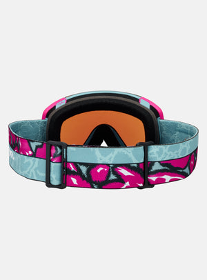 Anon M5 Goggles + Bonus Lens + MFI® Face Mask | Frame: Pink Tides, Lens: Perceive Variable Blue