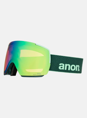 Anon M5 Goggles + Bonus Lens + MFI® Face Mask | Frame: Brunswick Green, Lens: Perceive Variable Green (22% / S2), Spare Lens: Perceive Cloudy Pink (53% / S1)