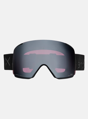 Masque Anon M5 + écran supplémentaire + masque facial MFI® | Monture : Noir fumé, Écran : Onyx Perceive pour forte luminosité