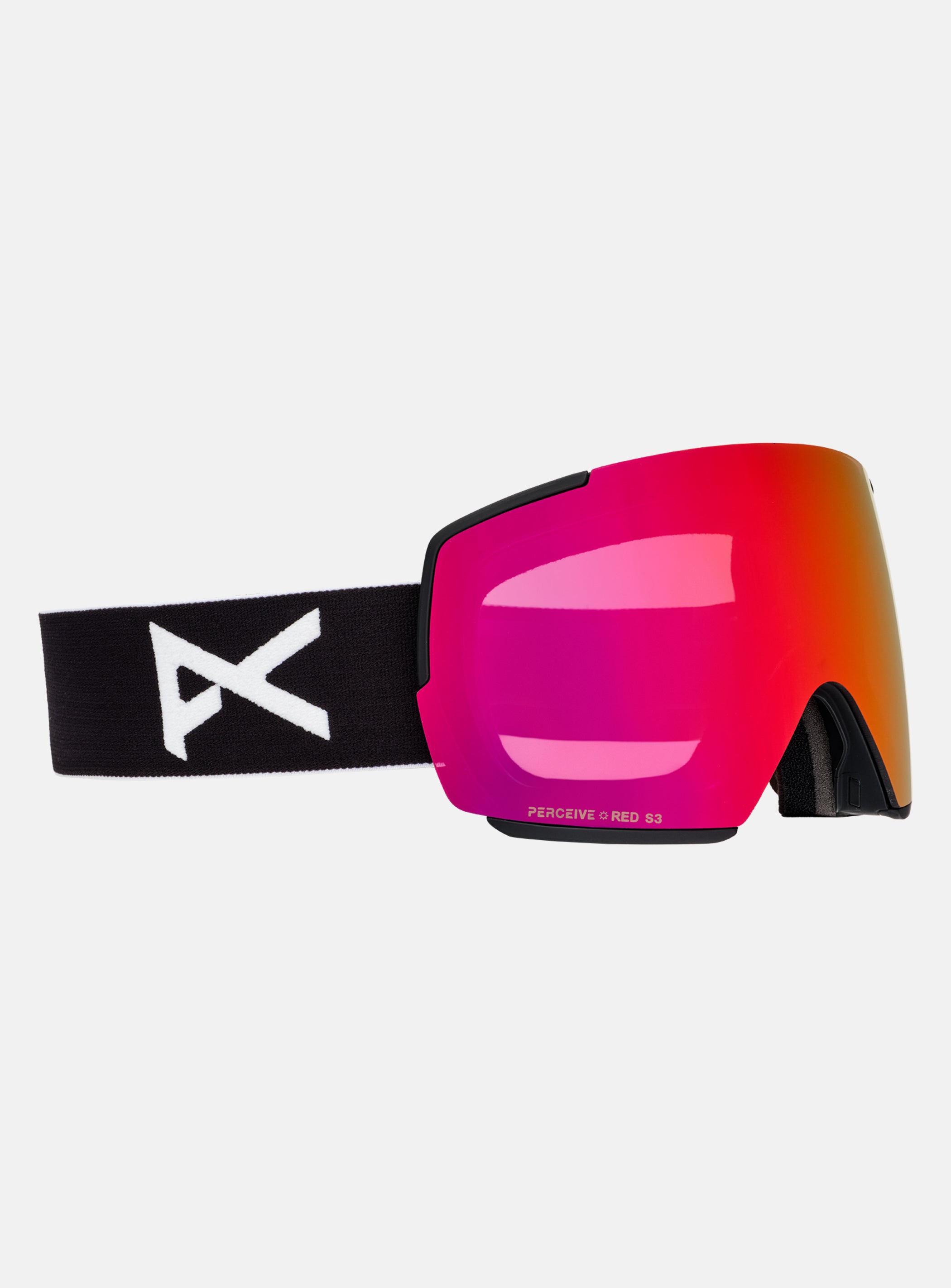 Anon M5 Goggles + Bonus Lens + MFI® Face Mask | Frame: Black, Lens: Perceive Sunny Red