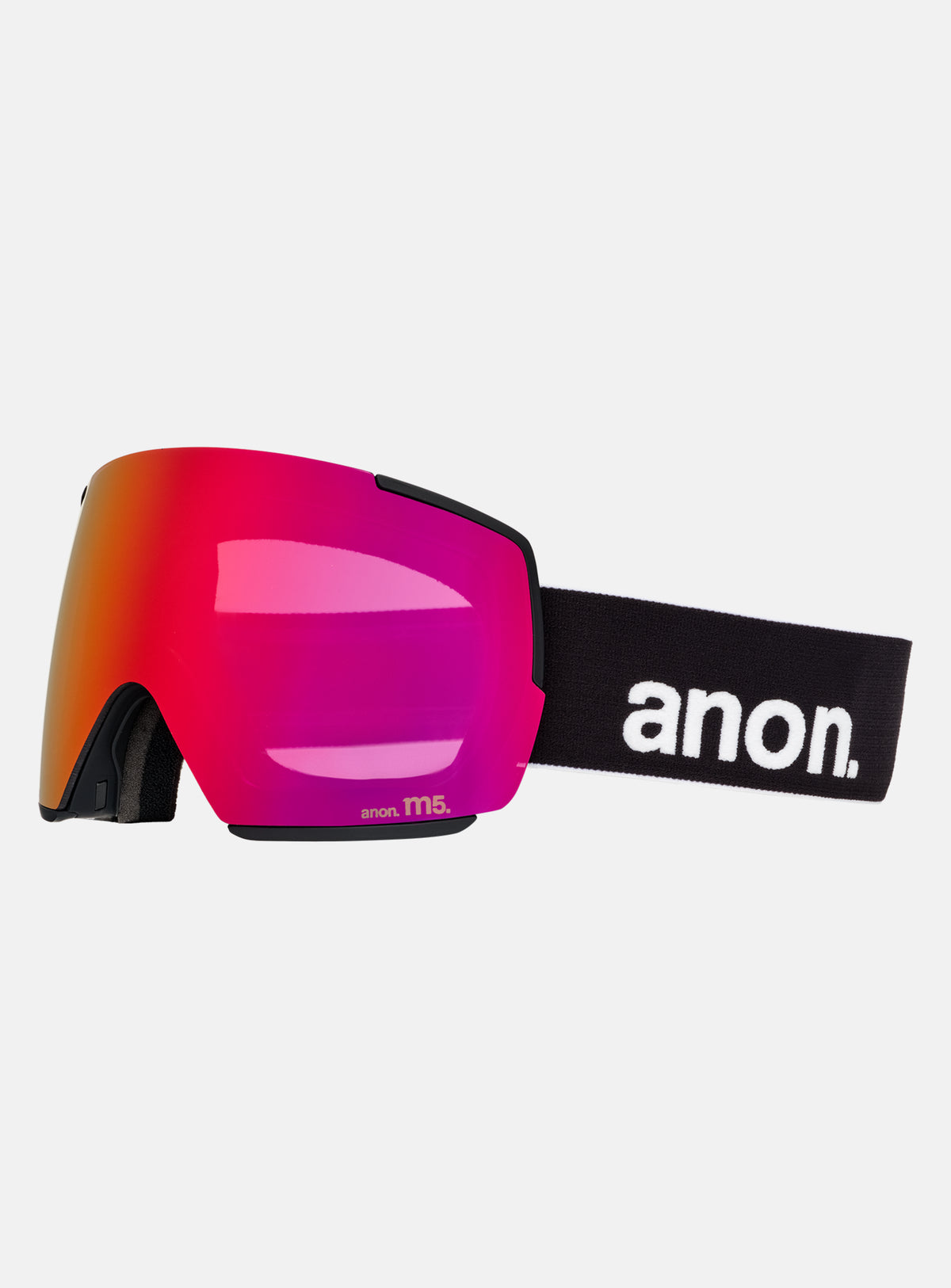 Anon M5 Goggles + Bonus Lens + MFI® Face Mask | Frame: Black, Lens: Perceive Sunny Red