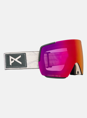 Anon M5S Goggles + Bonus Lens + MFI® Face Mask | Frame: Sediment, Lens: Perceive Sunny Red