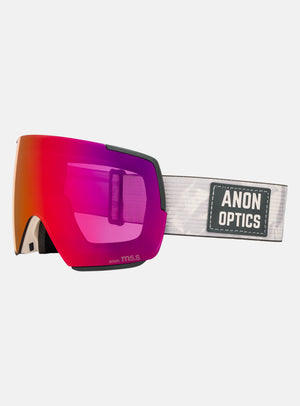 Anon M5S Goggles + Bonus Lens + MFI® Face Mask | Frame: Sediment, Lens: Perceive Sunny Red
