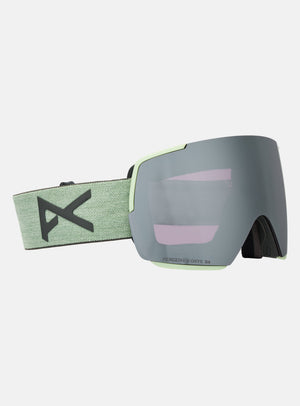 Anon M5S Goggles + Bonus Lens + MFI® Face Mask | Frame: Soft Sage, Lens: Perceive Sunny Onyx