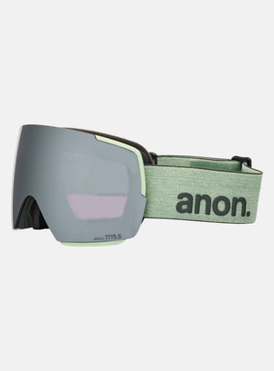 Anon M5S Goggles + Bonus Lens + MFI® Face Mask | Frame: Soft Sage, Lens: Perceive Sunny Onyx