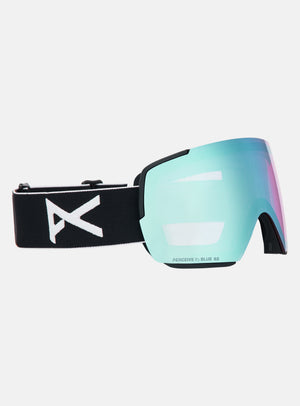 Anon M5S Goggles + Bonus Lens + MFI® Face Mask | Frame: Black, Lens: Perceive Variable Blue