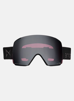 Masque Anon M5S + écran supplémentaire + masque facial MFI® | Monture : Noir fumé, Écran : Onyx Perceive pour forte luminosité