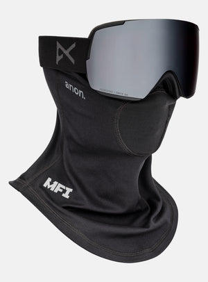 Masque Anon M5S + écran supplémentaire + masque facial MFI® | Monture : Noir fumé, Écran : Onyx Perceive pour forte luminosité