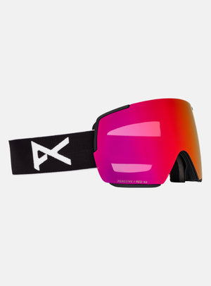 Masque Anon M5S + écran supplémentaire + masque facial MFI® | Monture : Noir, Écran : Rouge Perceive pour forte luminosité