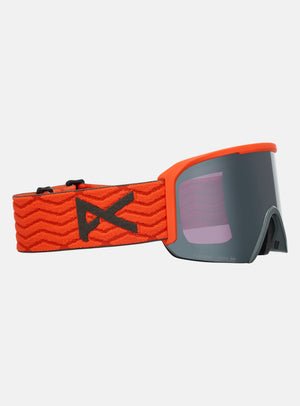 Anon Nesa Goggles + Bonus Lens + MFI® Face Mask | Frame: Fiesta Red, Lens: Perceive Sunny Onyx