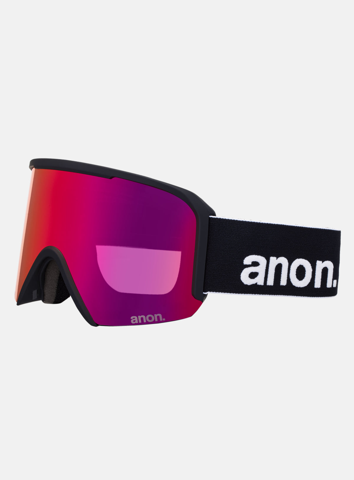 Anon Nesa Goggles + Bonus Lens + MFI® Face Mask | Frame: Black, Lens: Perceive Sunny Red