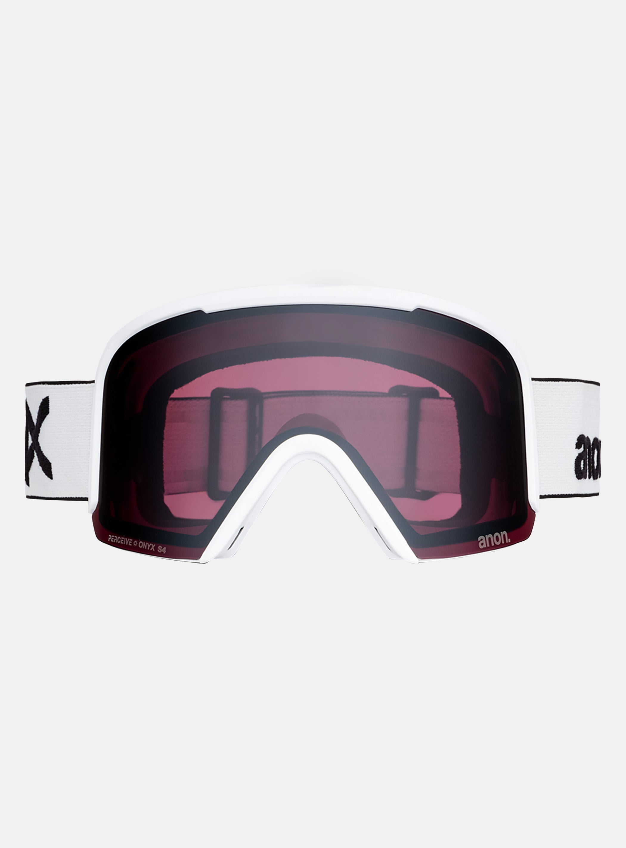 Anon Nesa Goggles + Bonus Lens + MFI® Face Mask | Frame: White, Lens: Perceive Sunny Onyx