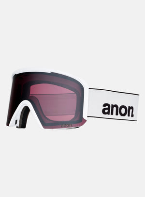 Masque Anon Nesa + écran supplémentaire + masque facial MFI® | Monture : Blanc, Écran : Onyx Perceive pour forte luminosité