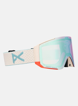 Anon Sync Goggles + Bonus Lens + MFI® Face Mask | Frame: Oat, Lens: Perceive Variable Blue