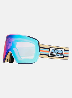 Anon M5S Goggles + Bonus Lens + MFI® Face Mask | Frame: Vintage, Lens: Perceive Variable Blue (21% / S2), Spare Lens: Perceive Cloudy Pink (53% / S1)