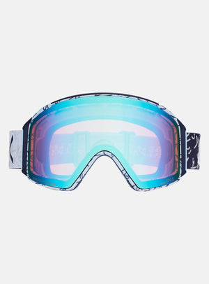 Anon M4S Goggles (Cylindrical) + Bonus Lens + MFI® Face Mask | Frame: LBMIDNIGHTGUS, Lens: Perceive Variable Blue (21% / S2), Spare Lens: Perceive Cloudy Pink (53% / S1)
