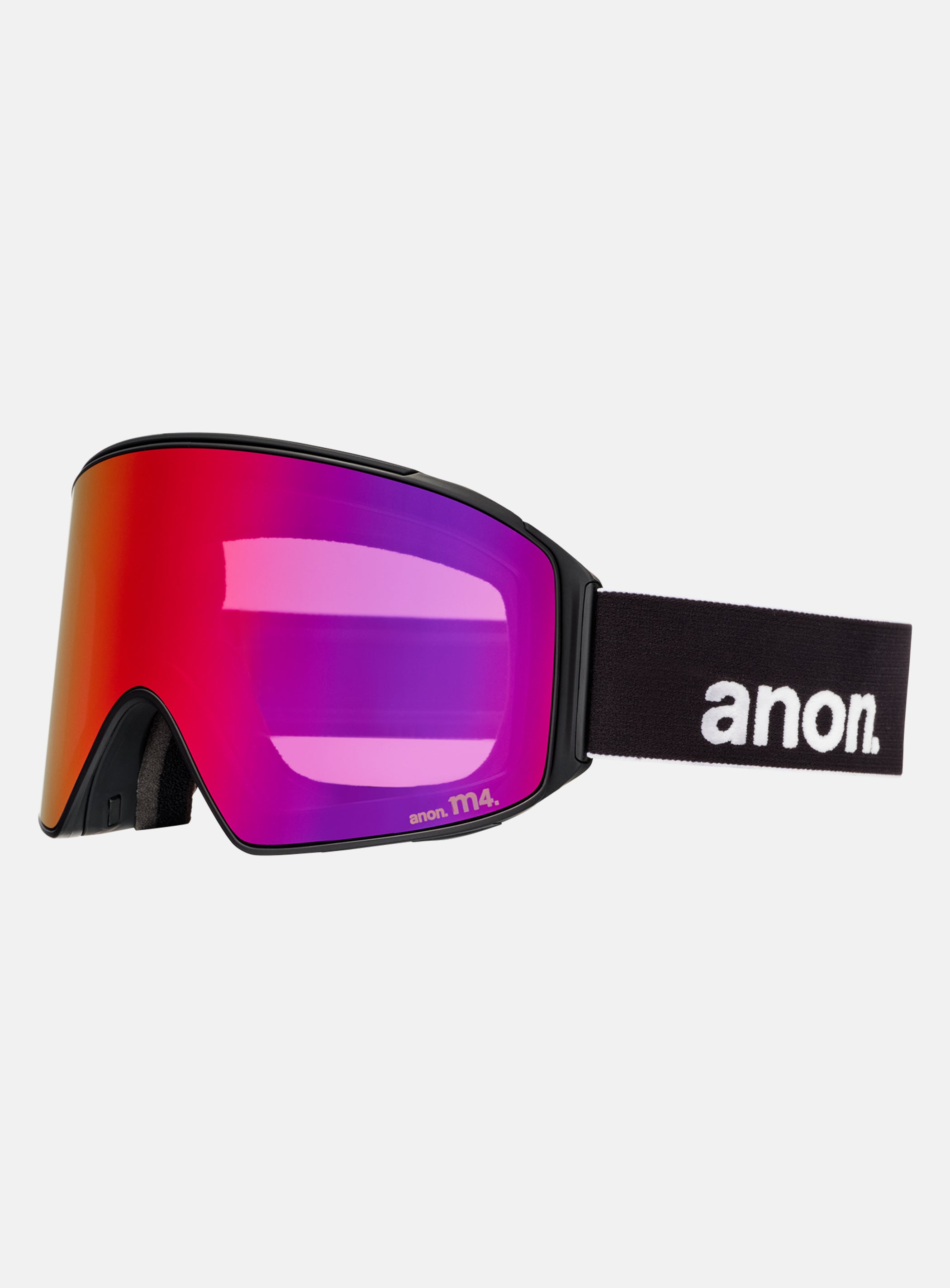 Anon M4 Goggles (Cylindrical) + Bonus Lens + MFI® Face Mask | Frame: Black, Lens: Perceive Sunny Red (14% / S3), Spare Lens: Perceive Cloudy Burst (59% / S1)