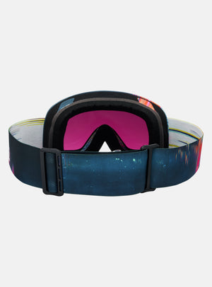 Anon M6 Goggles + Bonus Lens + MFI® Face Mask | Frame: Glitch Lines, Lens: Perceive Sunny Onyx