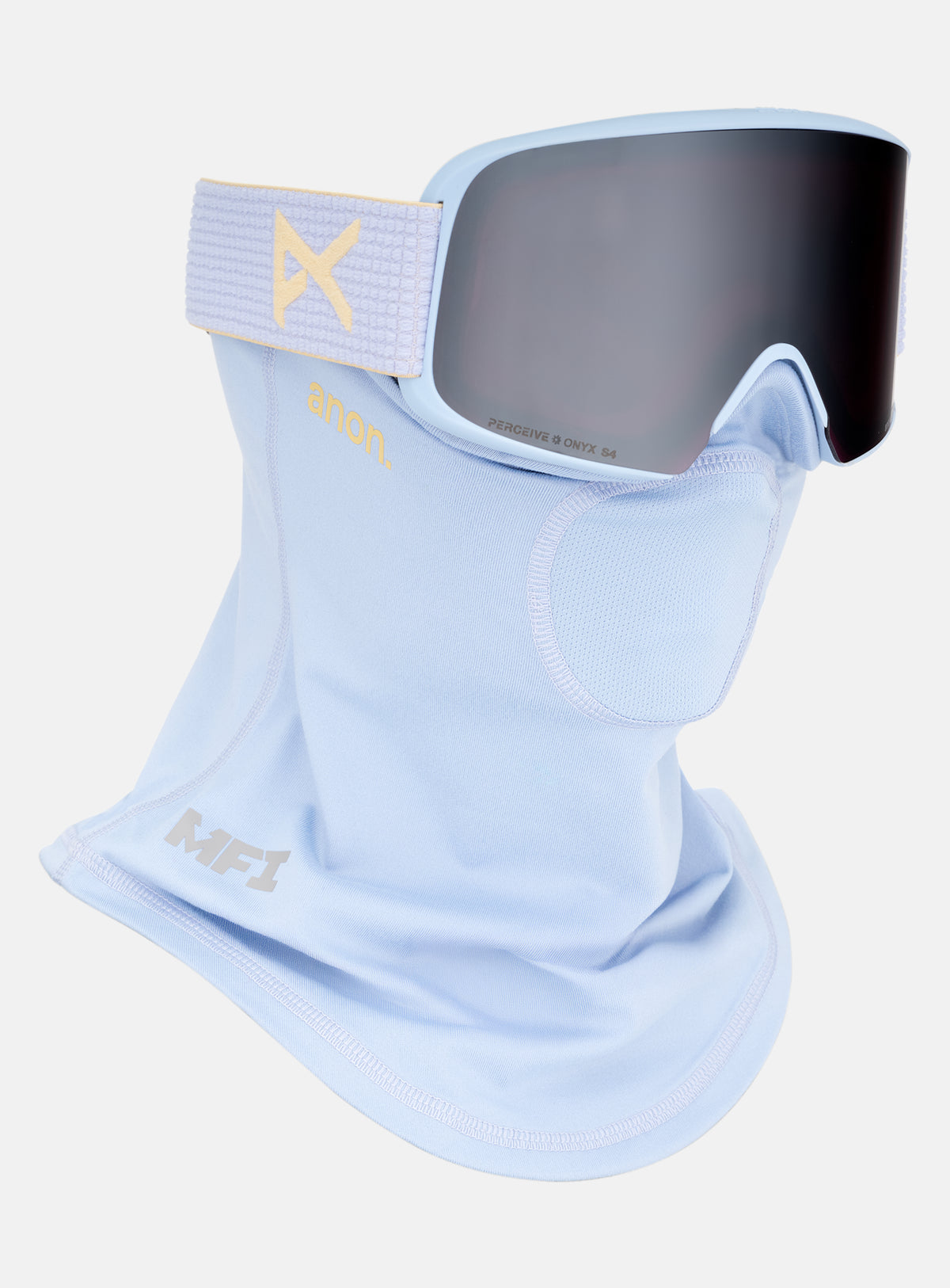 Anon M6 Goggles + Bonus Lens + MFI® Face Mask | Frame: Airstream Blue, Lens: Perceive Sunny Onyx (6% / S4), Spare Lens: Perceive Variable Violet (34% / S2)