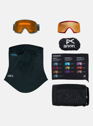 Anon M6 Goggles + Bonus Lens + MFI® Face Mask | Frame: Alpine Terra, Lens: Perceive Sunny Bronze
