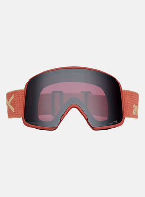 Anon M6 Goggles + Bonus Lens + MFI® Face Mask | Frame: Terracotta, Lens: Perceive Sunny Onyx (6% / S4), Spare Lens: Perceive Variable Violet (34% / S2)
