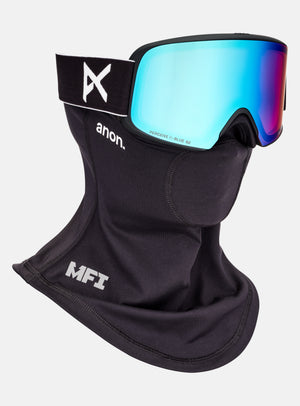 Masque Anon M6 + écran supplémentaire + masque facial MFI® | Monture : Noir, Écran : Bleu Perceive pour luminosité variable