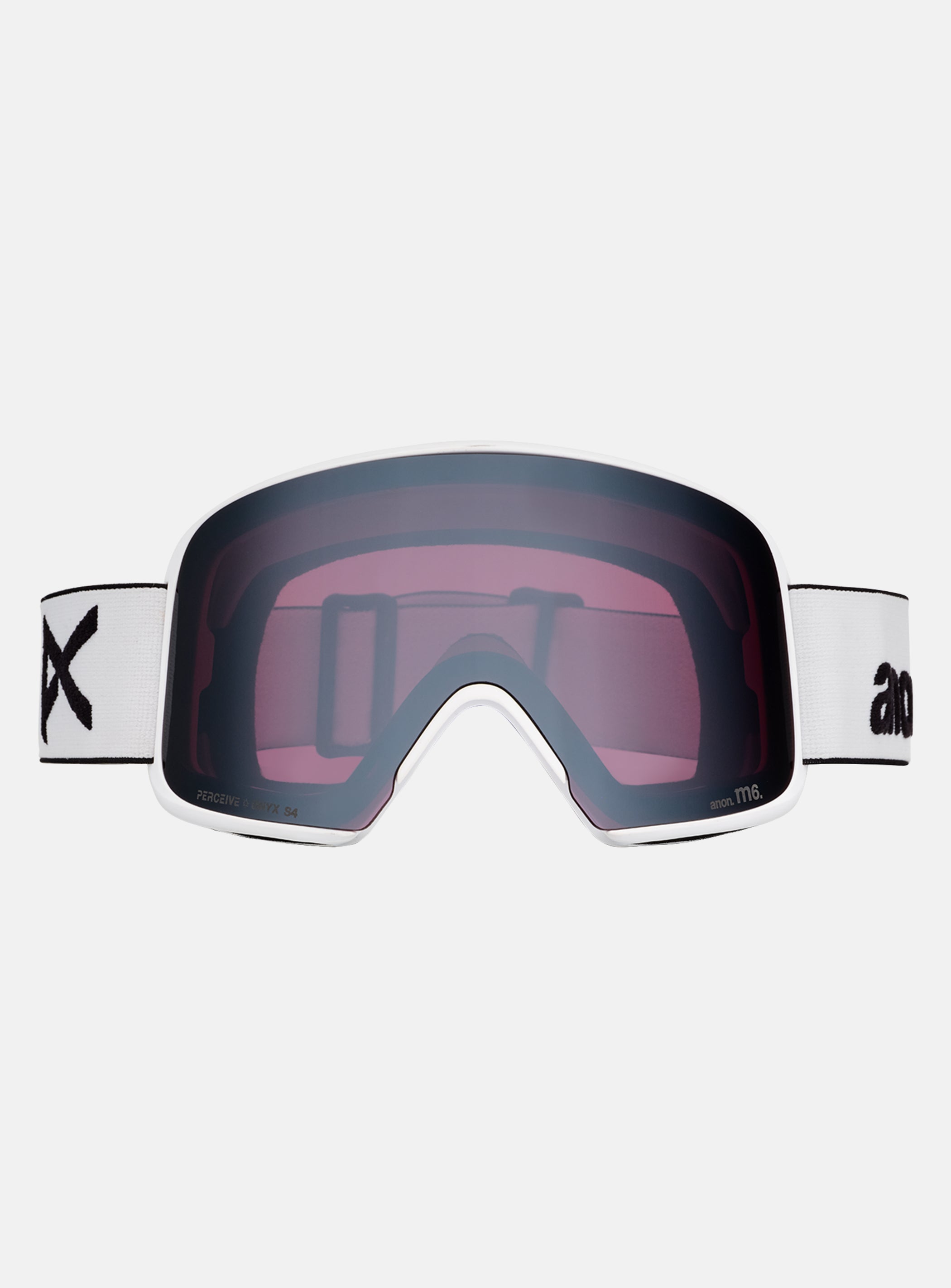 Anon M6 Goggles + Bonus Lens + MFI® Face Mask | Frame: White, Lens: Perceive Sunny Onyx