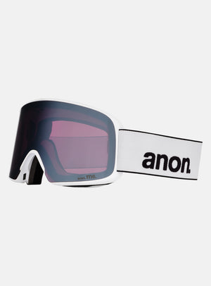 Masque Anon M6 + écran supplémentaire + masque facial MFI® | Monture : Blanc, Écran : Onyx Perceive pour forte luminosité