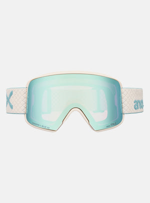 Anon M6S Goggles + Bonus Lens + MFI® Face Mask | Frame: Oat, Lens: Perceive Variable Blue