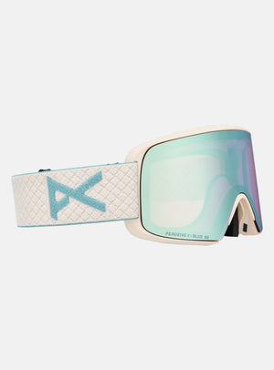 Anon M6S Goggles + Bonus Lens + MFI® Face Mask | Frame: Oat, Lens: Perceive Variable Blue