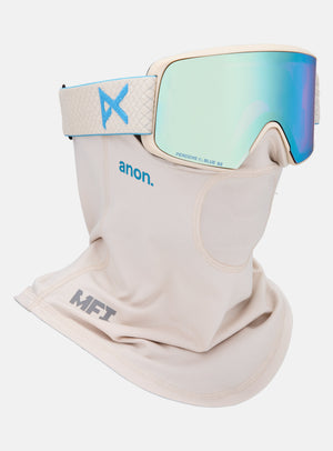 Anon M6S Goggles + Bonus Lens + MFI® Face Mask | Frame: Oat, Lens: Perceive Variable Blue