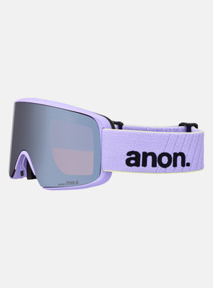 Masque Anon M6S + écran supplémentaire + masque facial MFI® | Monture : Lilas éclatant, Écran : Onyx Perceive pour forte luminosité