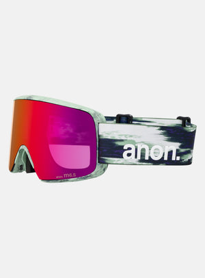 Anon M6S Goggles + Bonus Lens + MFI® Face Mask | Frame: Family Tree, Lens: Perceive Sunny Red