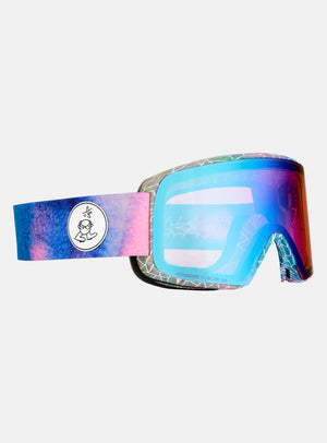 Anon M6S Goggles + Bonus Lens + MFI® Face Mask | Frame: LB Watercolor, Lens: Perceive Variable Blue (21% / S2), Spare Lens: Perceive Cloudy Pink (53% / S1)