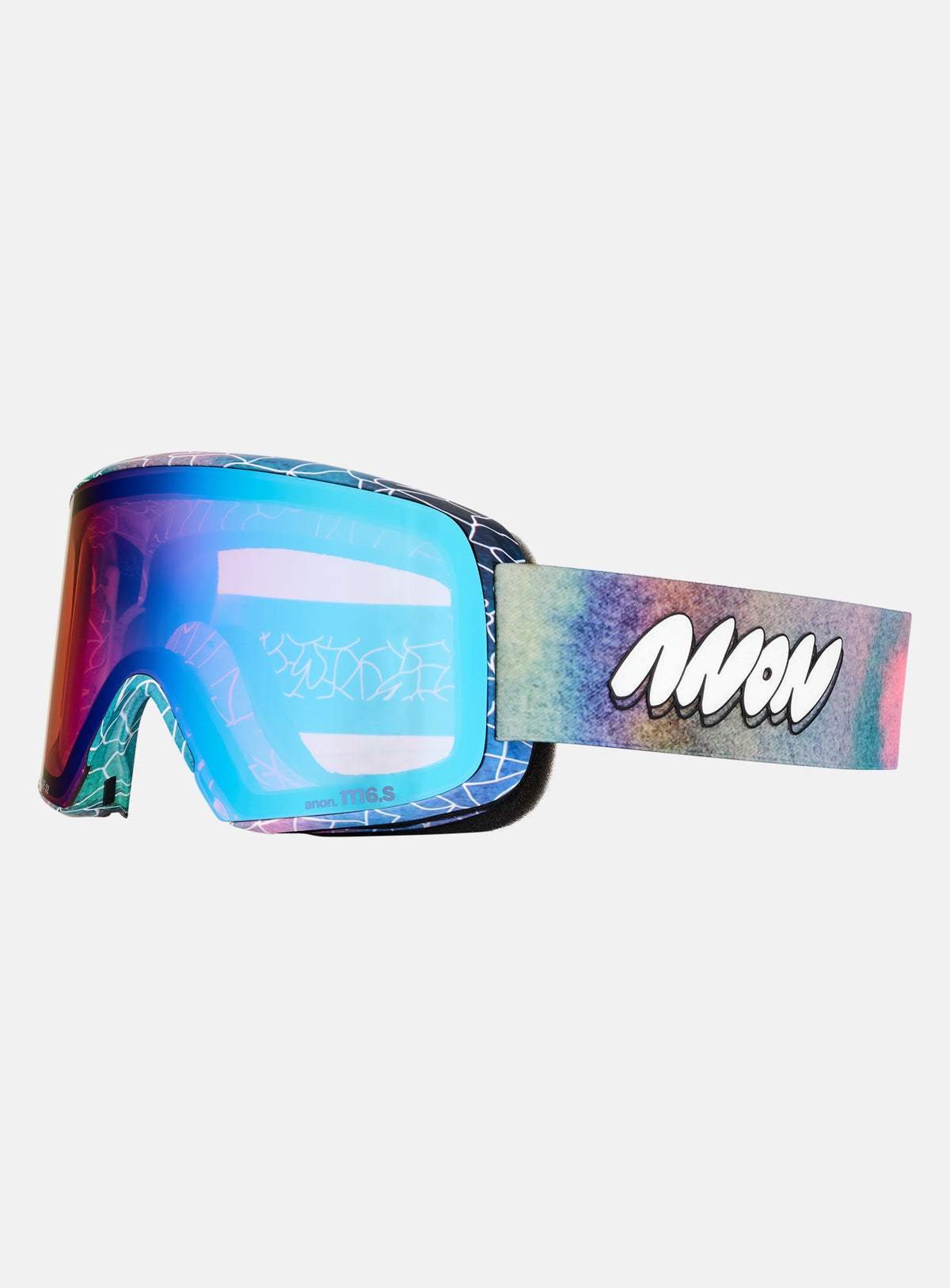Anon M6S Goggles + Bonus Lens + MFI® Face Mask | Frame: LB Watercolor, Lens: Perceive Variable Blue (21% / S2), Spare Lens: Perceive Cloudy Pink (53% / S1)