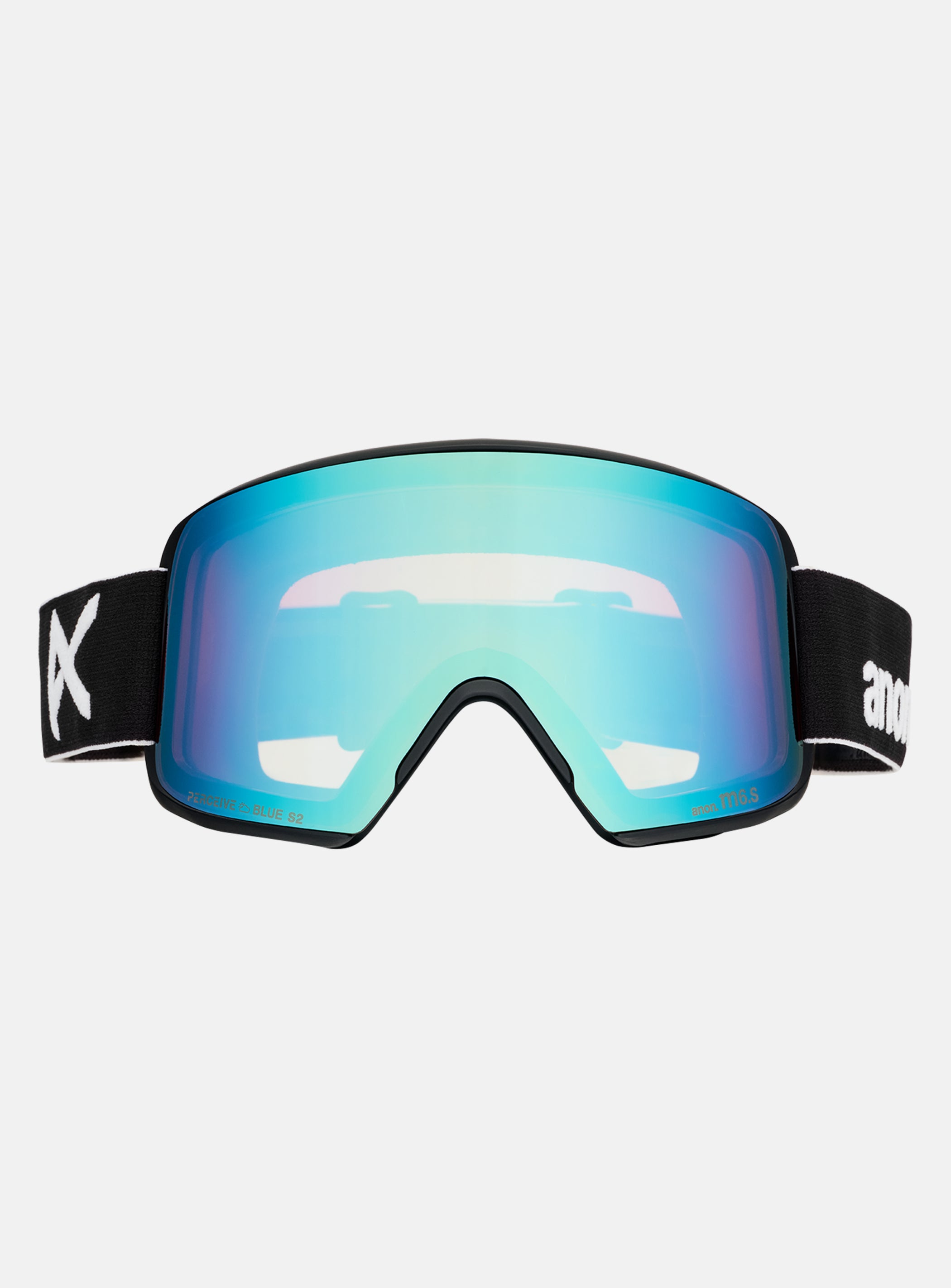 Anon M6S Goggles + Bonus Lens + MFI® Face Mask | Frame: Black, Lens: Perceive Variable Blue