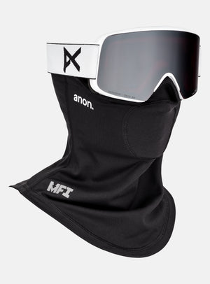 Masque Anon M6S + écran supplémentaire + masque facial MFI® | Monture : Blanc, Écran : Onyx Perceive pour forte luminosité