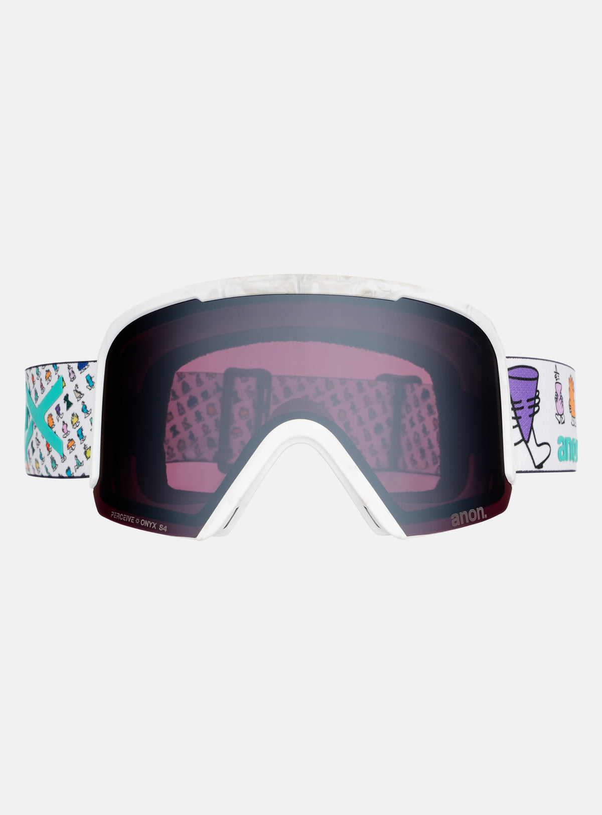 Anon Nesa S Goggles + Bonus Lens + MFI® Face Mask | Frame: LB Encounters, Lens: Perceive Sunny Onyx (6% / S4), Spare Lens: Perceive Variable Violet (34% / S2)