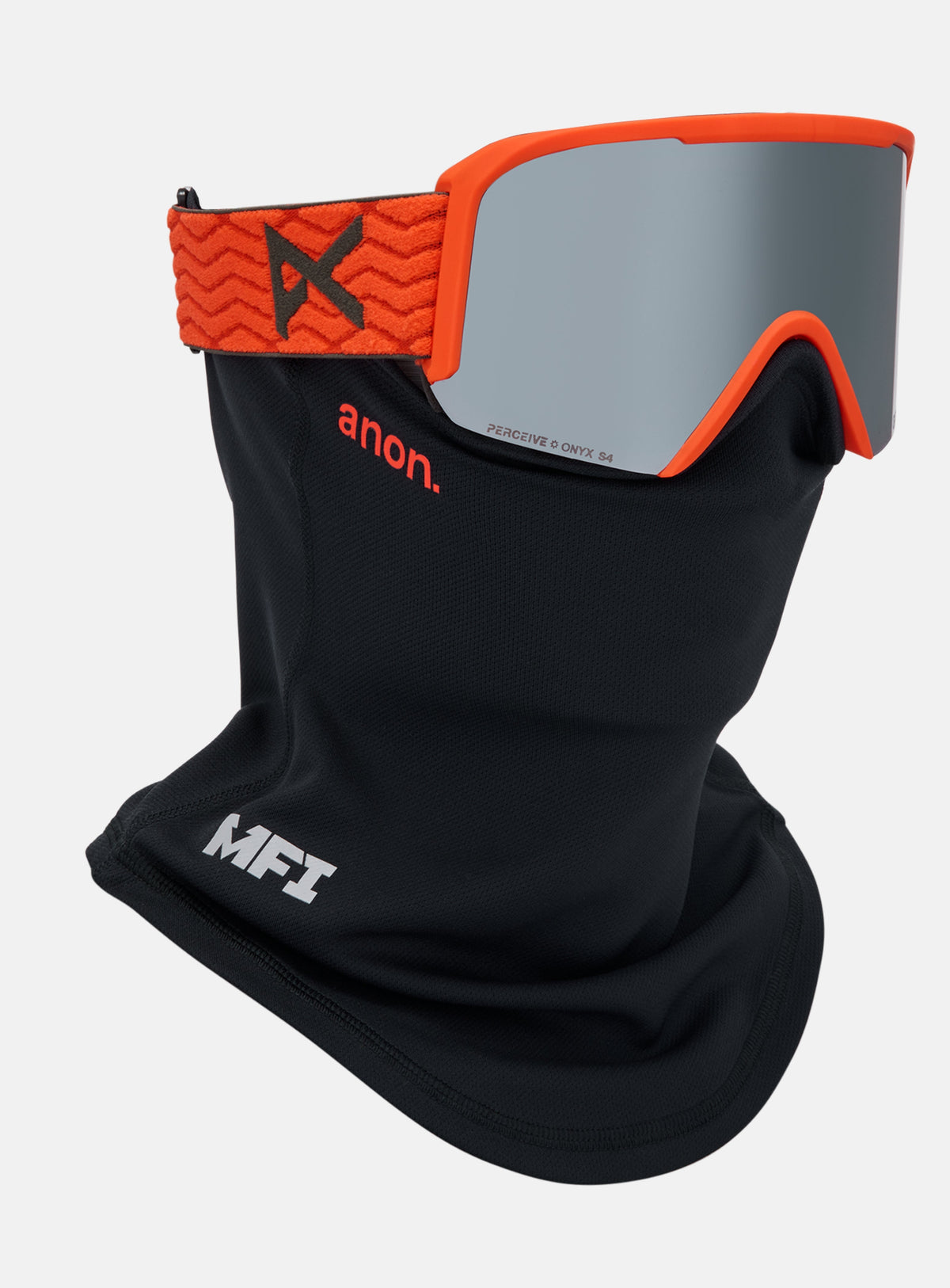 Anon Nesa S Goggles + Bonus Lens + MFI® Face Mask | Frame: Fiesta Red, Lens: Perceive Sunny Onyx