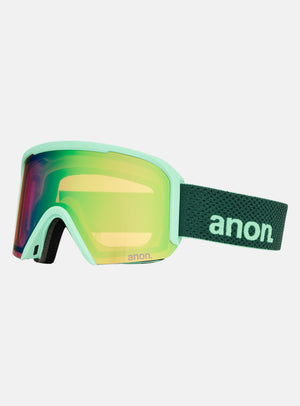 Masque Anon Nesa S + écran supplémentaire + masque facial MFI® | Monture : Vert Brunswick, Écran : Vert Perceive pour luminosité variable (22 %/S2), Écran de rechange : Rose Perceive pour faible luminosité (53 %/S1)