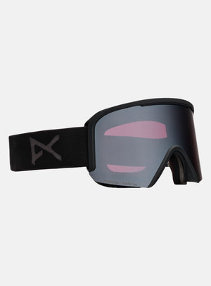 Masque Anon Nesa S + écran supplémentaire + masque facial MFI® | Monture : Noir fumé, Écran : Onyx Perceive pour forte luminosité