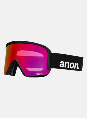Masque Anon Nesa S + écran supplémentaire + masque facial MFI® | Monture : Noir, Écran : Rouge Perceive pour forte luminosité