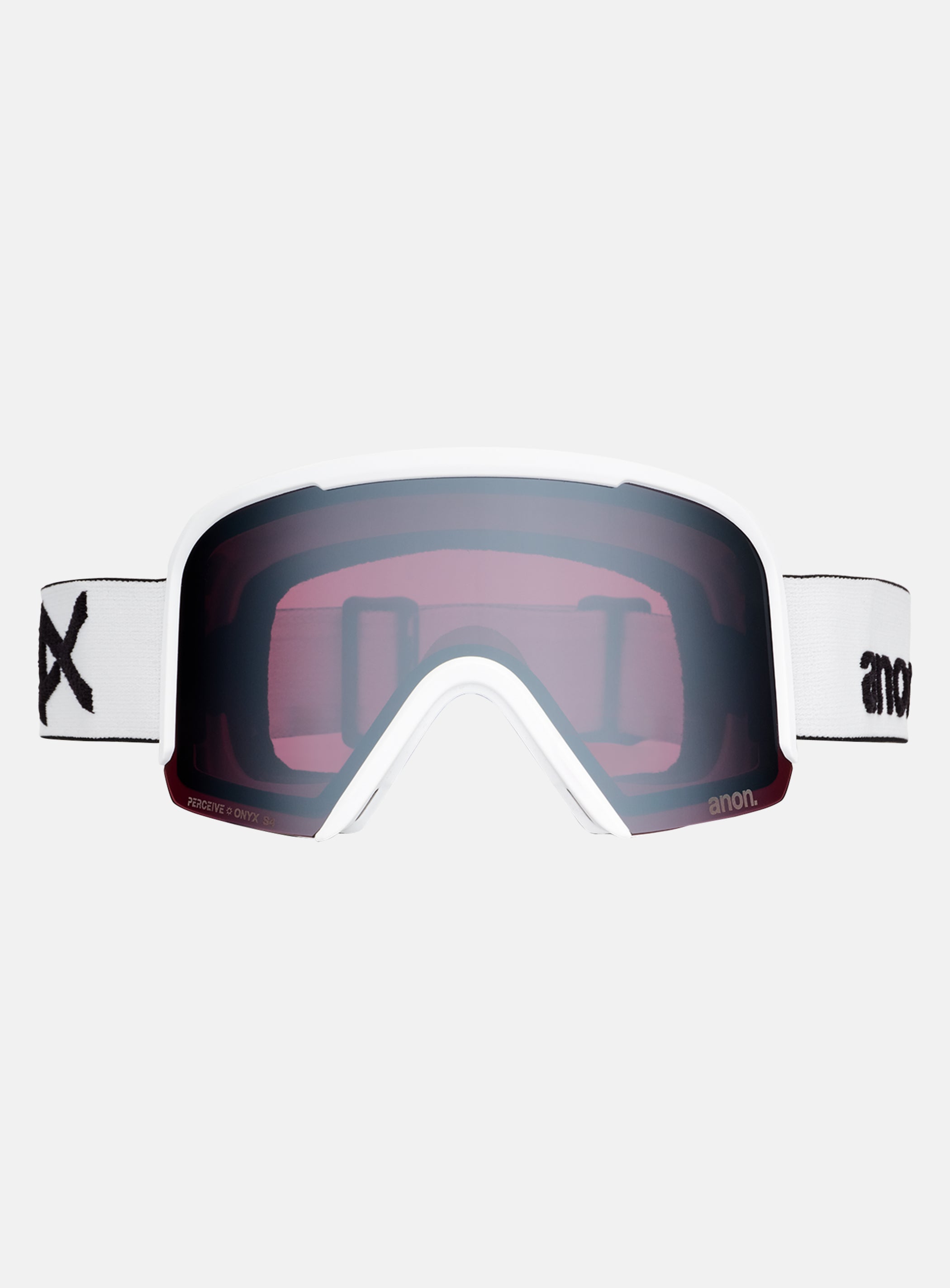 Anon Nesa S Goggles + Bonus Lens + MFI® Face Mask | Frame: White, Lens: Perceive Sunny Onyx
