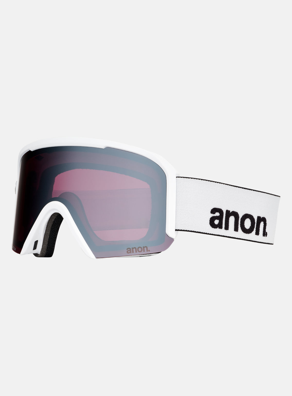 Masque Anon Nesa S + écran supplémentaire + masque facial MFI® | Monture : Blanc, Écran : Onyx Perceive pour forte luminosité